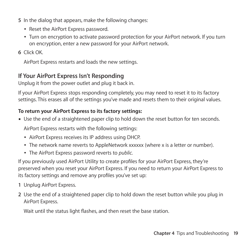 Apple AirPort Express 802.11n (2nd Generation) User Manual | Page 19 / 32