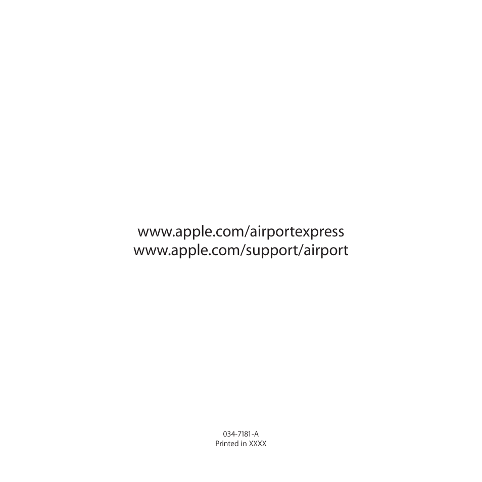 Apple AirPort Express 802.11n (2nd Generation) User Manual | Page 32 / 32