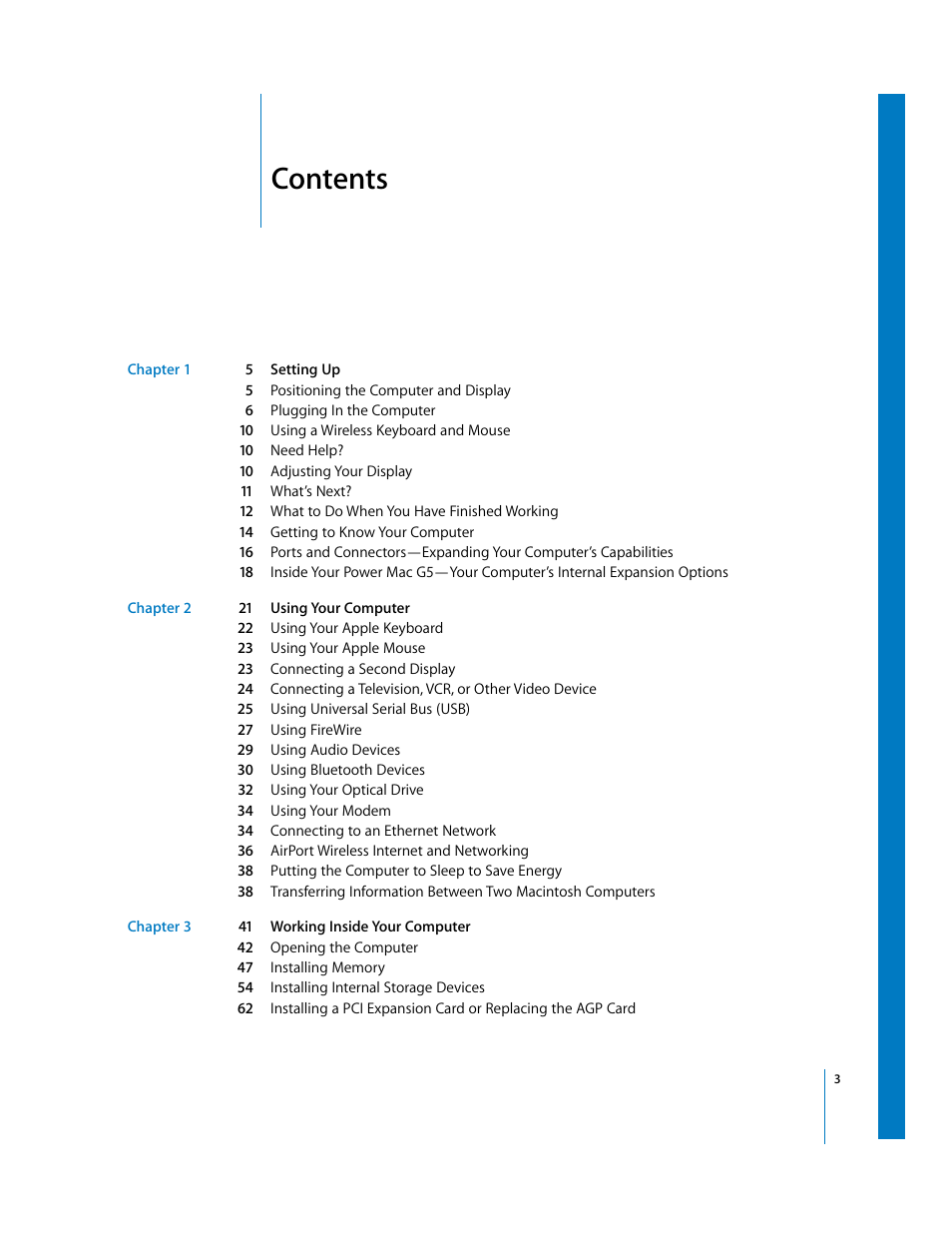 Apple Power Mac G5 User Manual | Page 3 / 112