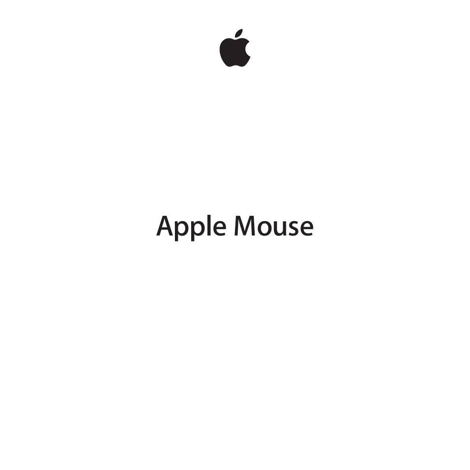 Apple Mouse User Manual | 56 pages