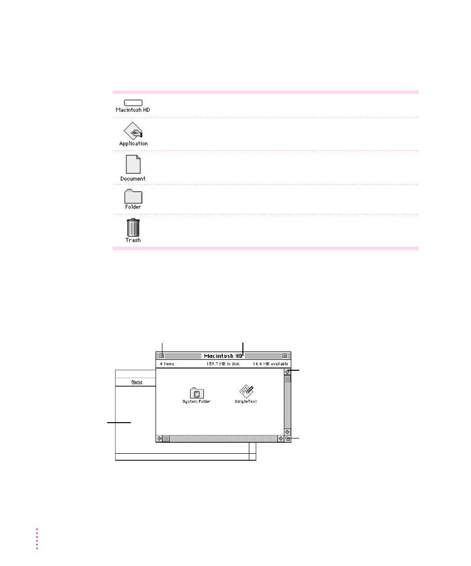 Icons, Windows | Apple Power Macintosh 8500/120 Series User Manual | Page 30 / 184