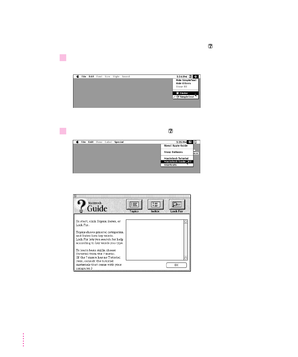 Getting answers to your questions 28, Getting answers to your questions | Apple Power Macintosh 8500/120 Series User Manual | Page 40 / 184