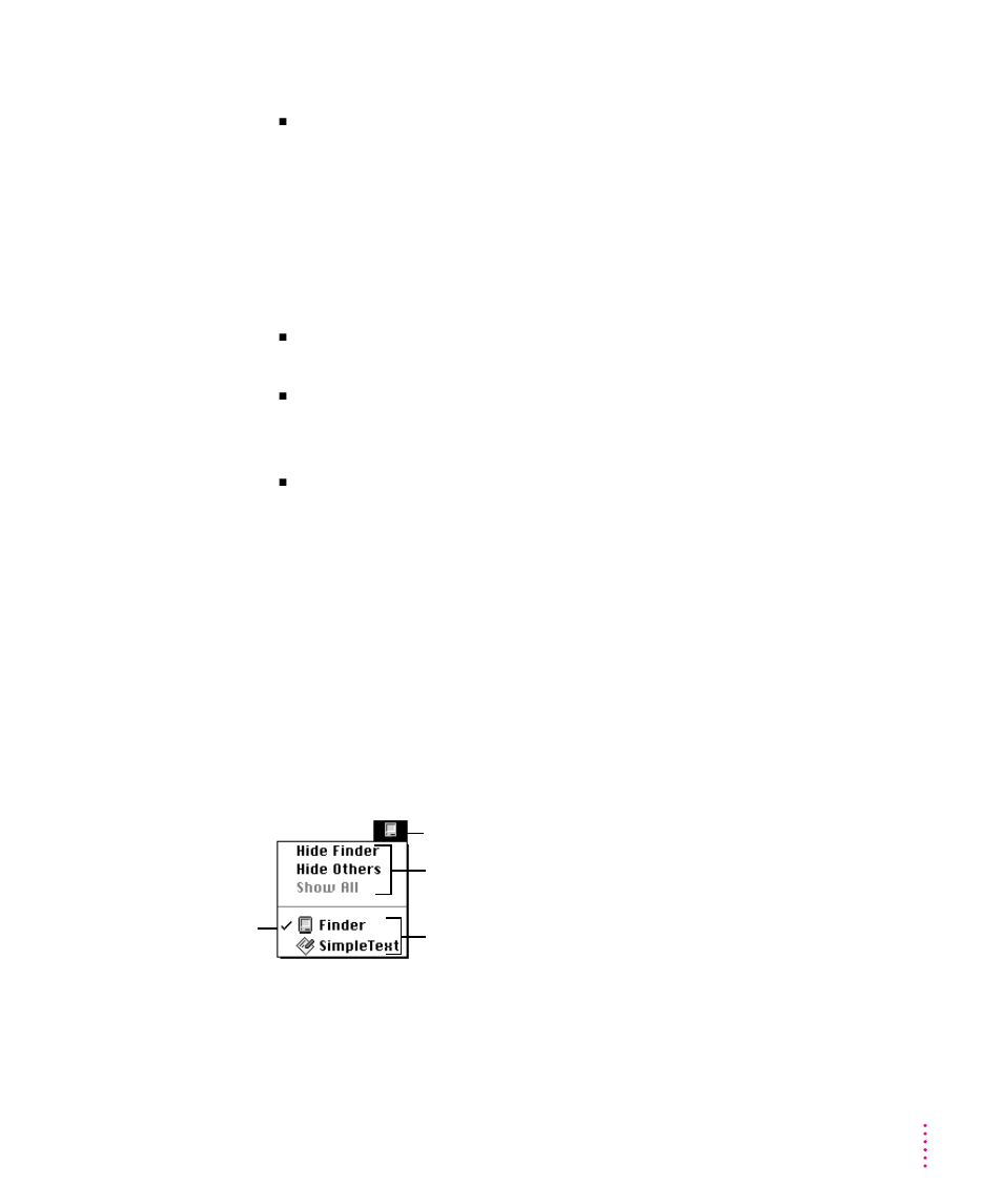 Working with several programs at a time 69, Working with several programs at a time | Apple Power Macintosh 8500/120 Series User Manual | Page 81 / 184