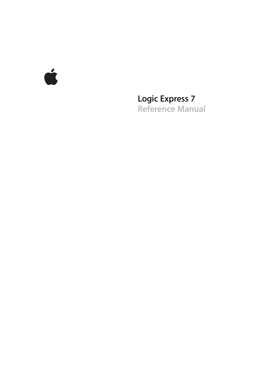 Apple Logic Express 7 User Manual | 522 pages