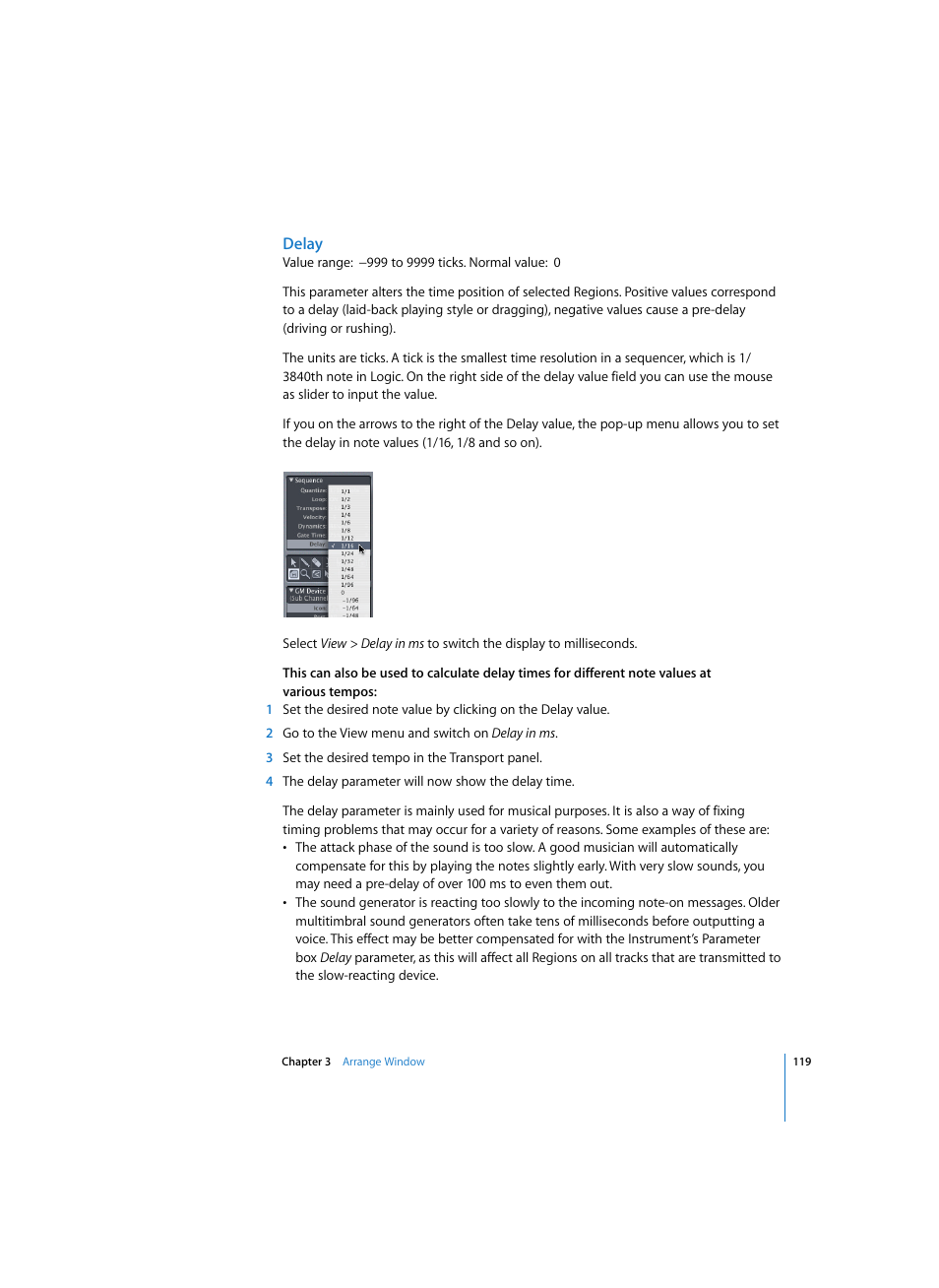 Delay | Apple Logic Express 7 User Manual | Page 119 / 522