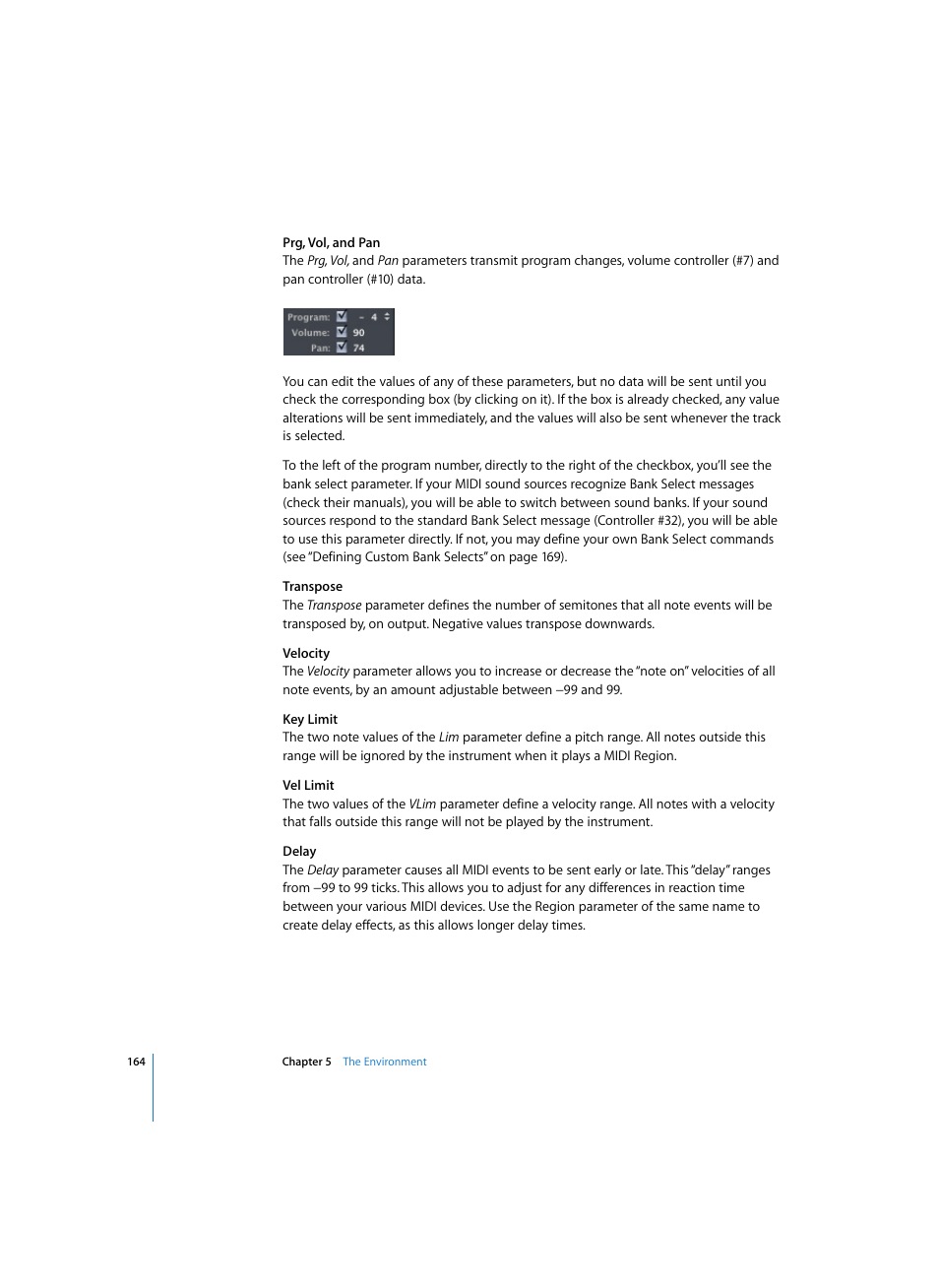 Apple Logic Express 7 User Manual | Page 164 / 522