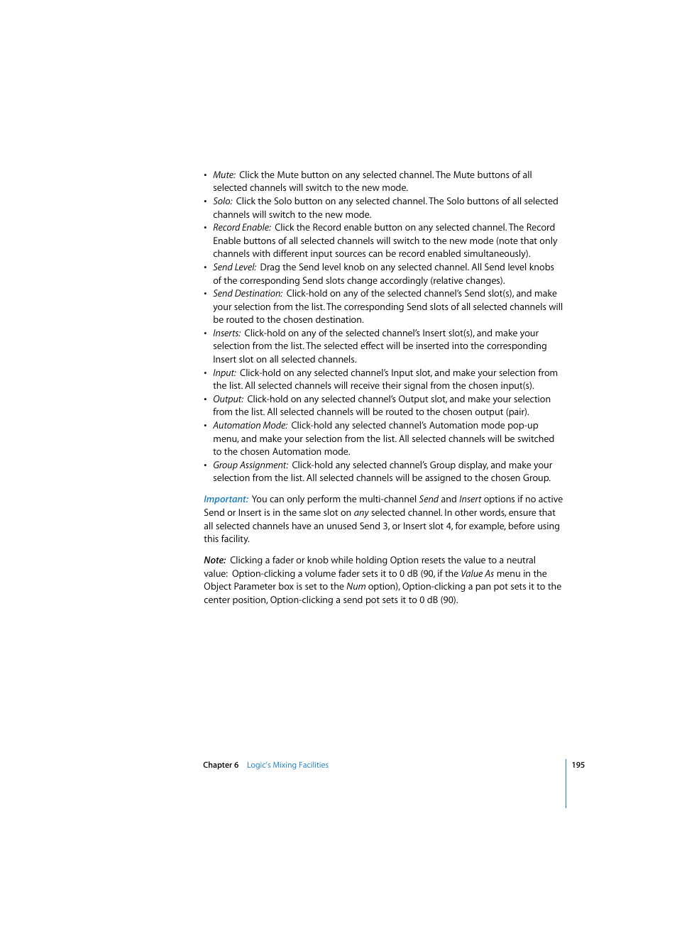 Apple Logic Express 7 User Manual | Page 195 / 522