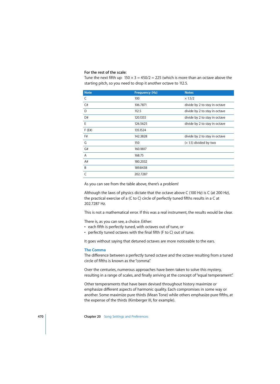 The comma | Apple Logic Express 7 User Manual | Page 470 / 522