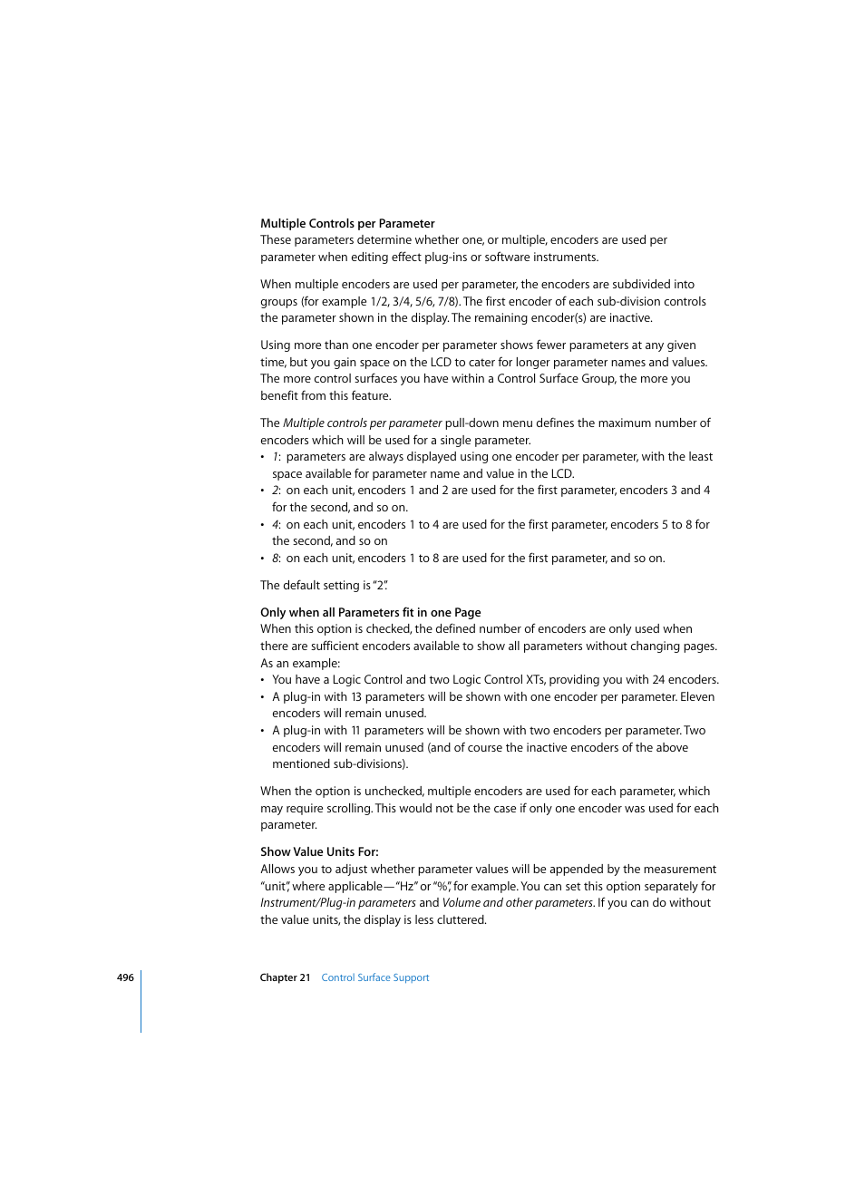 Apple Logic Express 7 User Manual | Page 496 / 522