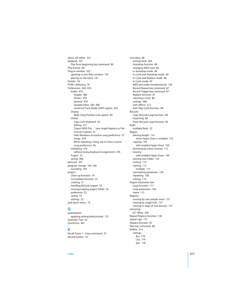 Apple Logic Express 7 User Manual | Page 517 / 522