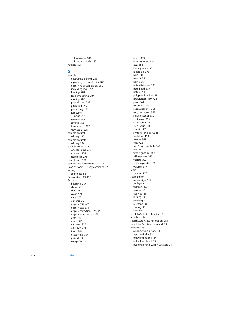 Apple Logic Express 7 User Manual | Page 518 / 522