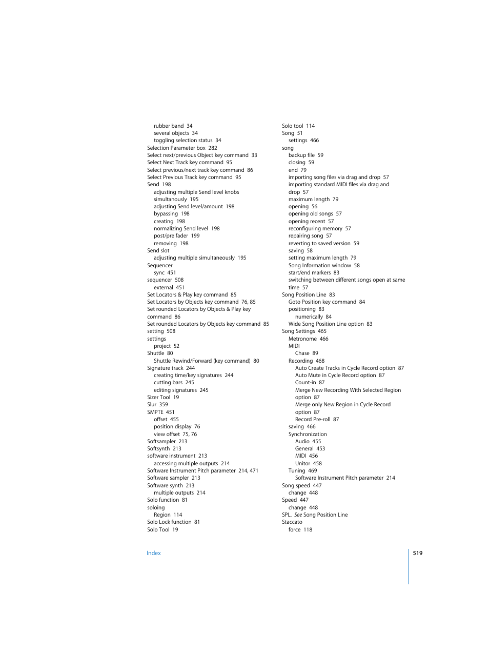 Apple Logic Express 7 User Manual | Page 519 / 522