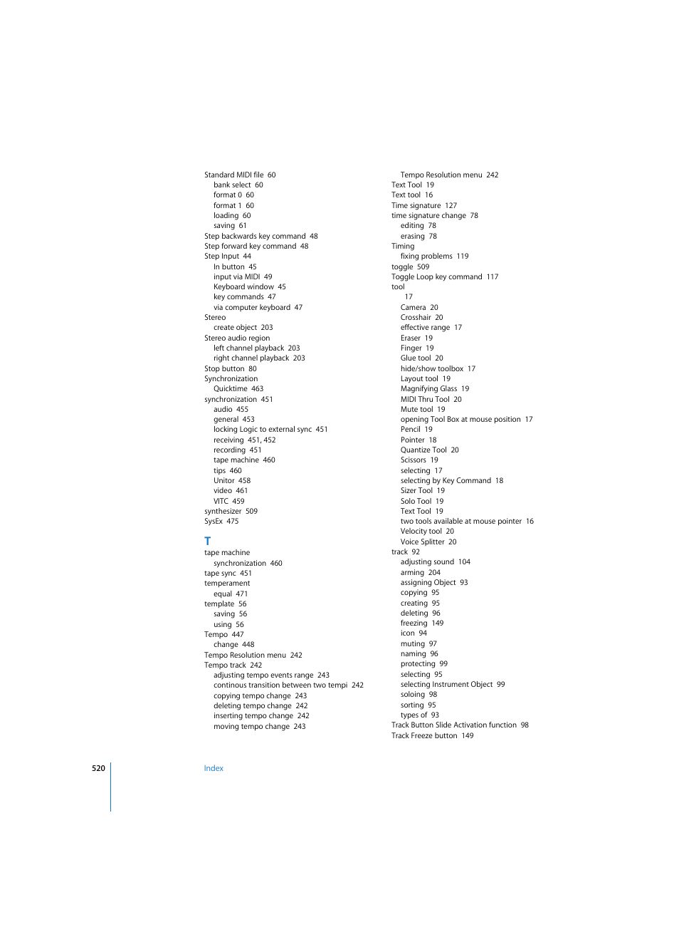 Apple Logic Express 7 User Manual | Page 520 / 522