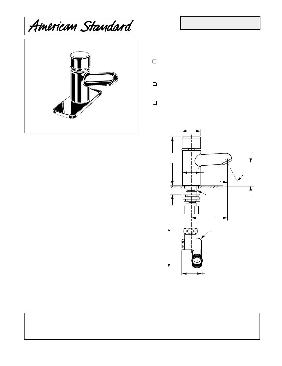 American Standard 1340M.000 User Manual | 2 pages