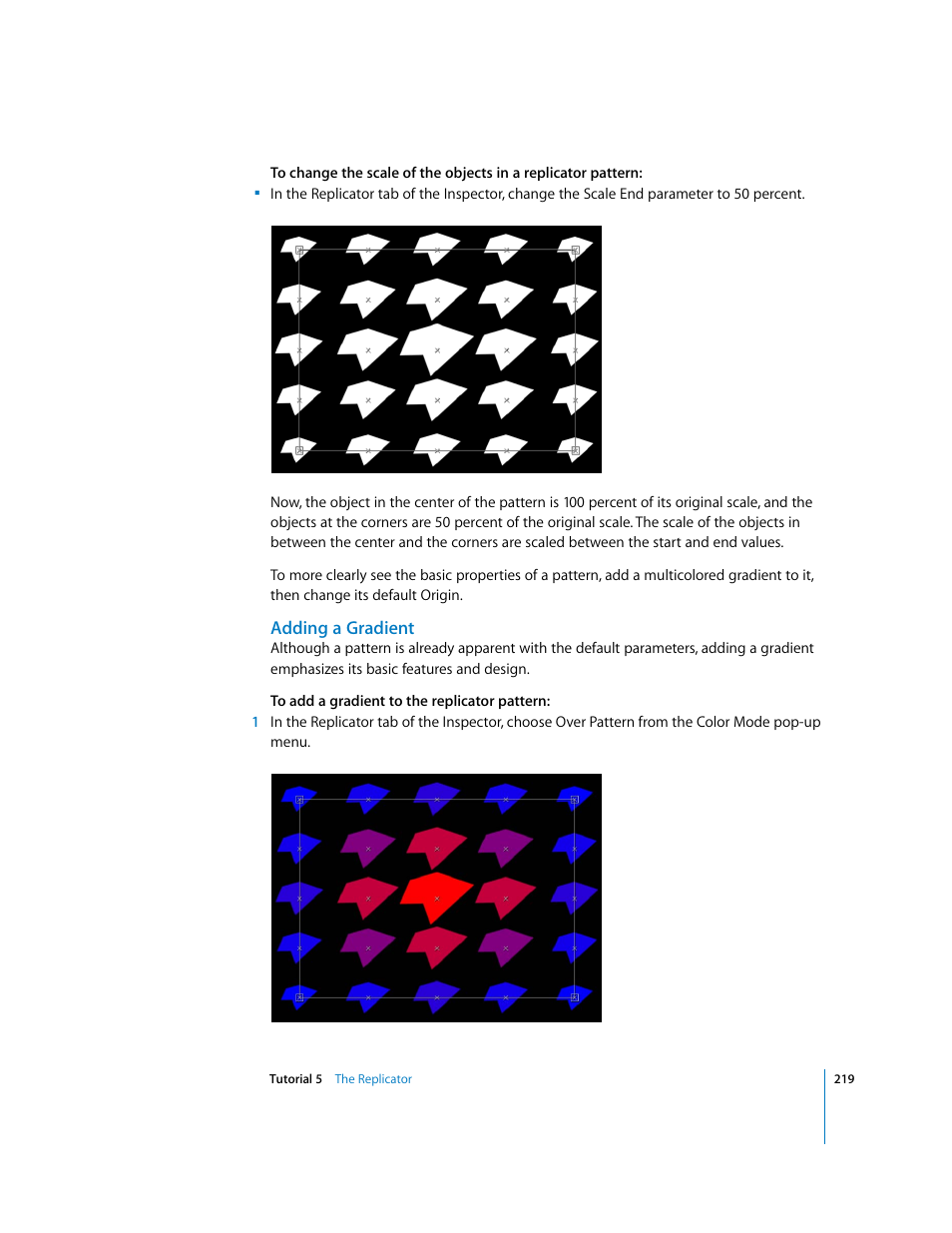 Adding a gradient | Apple Motion 2 Tutorials User Manual | Page 219 / 235