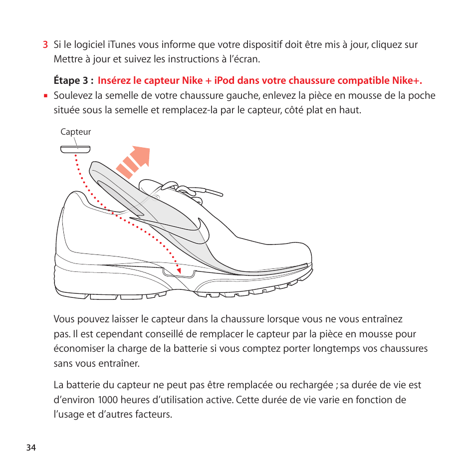 Apple Nike + iPod Sensor User Manual | Page 34 / 128