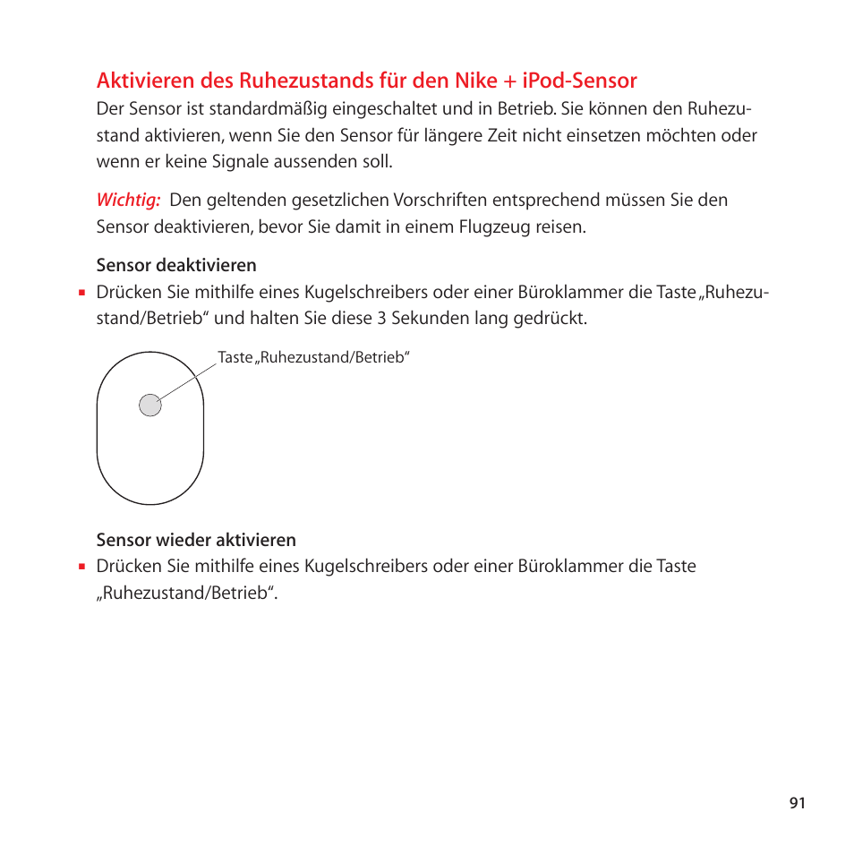 Apple Nike + iPod Sensor User Manual | Page 91 / 128