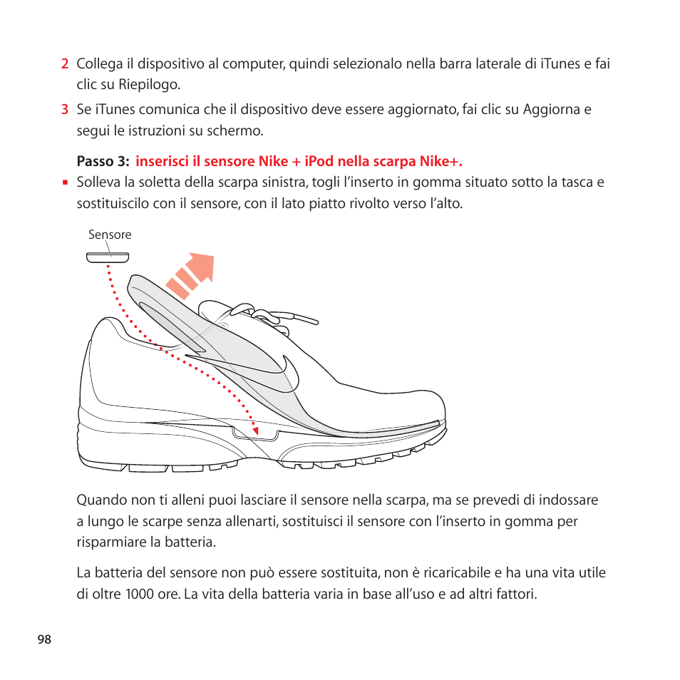 Apple Nike + iPod Sensor User Manual | Page 98 / 128