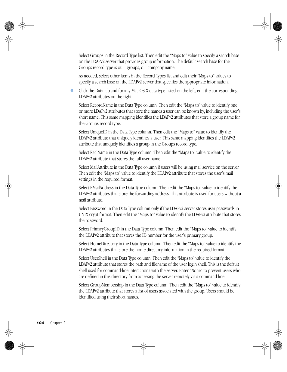 Apple Mac OS X Server (version 10.2.3 or later) User Manual | Page 104 / 690