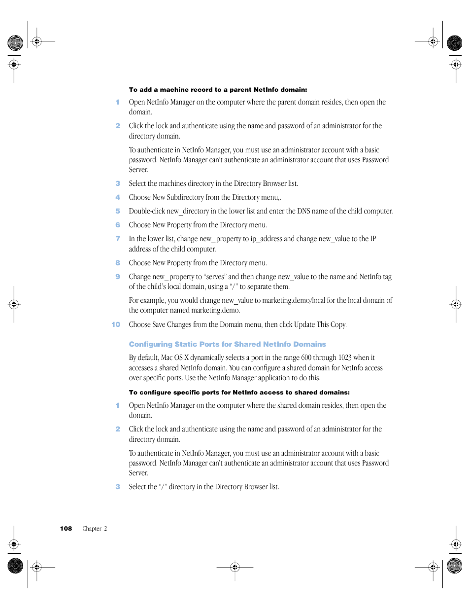 Apple Mac OS X Server (version 10.2.3 or later) User Manual | Page 108 / 690