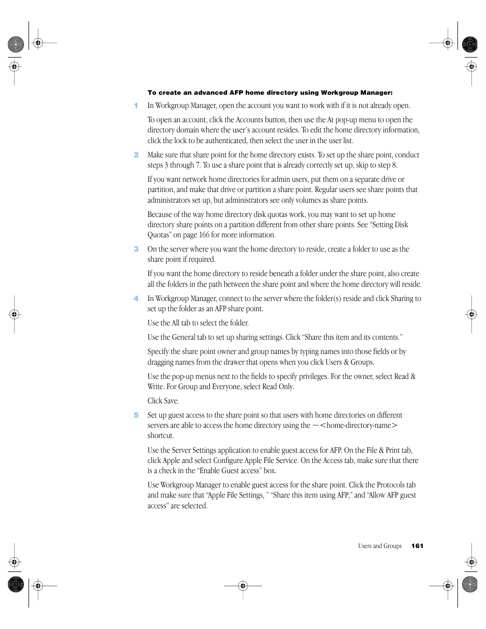 Apple Mac OS X Server (version 10.2.3 or later) User Manual | Page 161 / 690