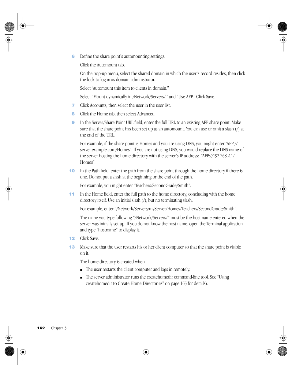 Apple Mac OS X Server (version 10.2.3 or later) User Manual | Page 162 / 690
