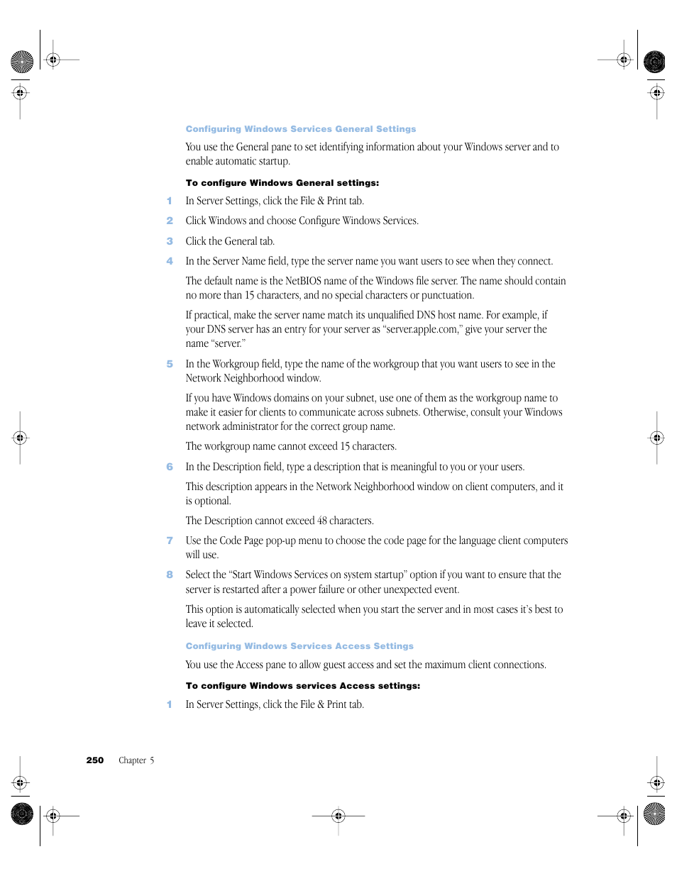 Apple Mac OS X Server (version 10.2.3 or later) User Manual | Page 250 / 690