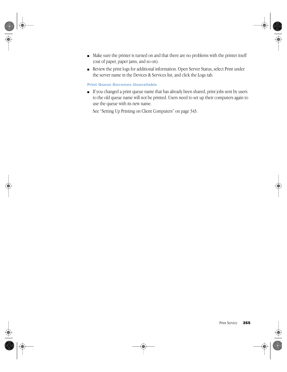 Apple Mac OS X Server (version 10.2.3 or later) User Manual | Page 355 / 690