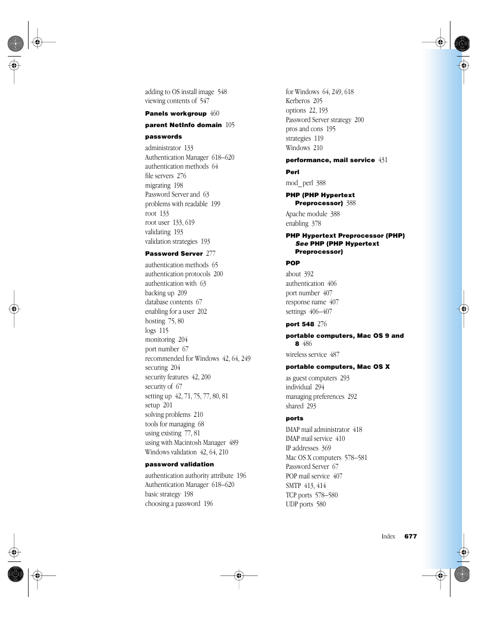 Apple Mac OS X Server (version 10.2.3 or later) User Manual | Page 677 / 690