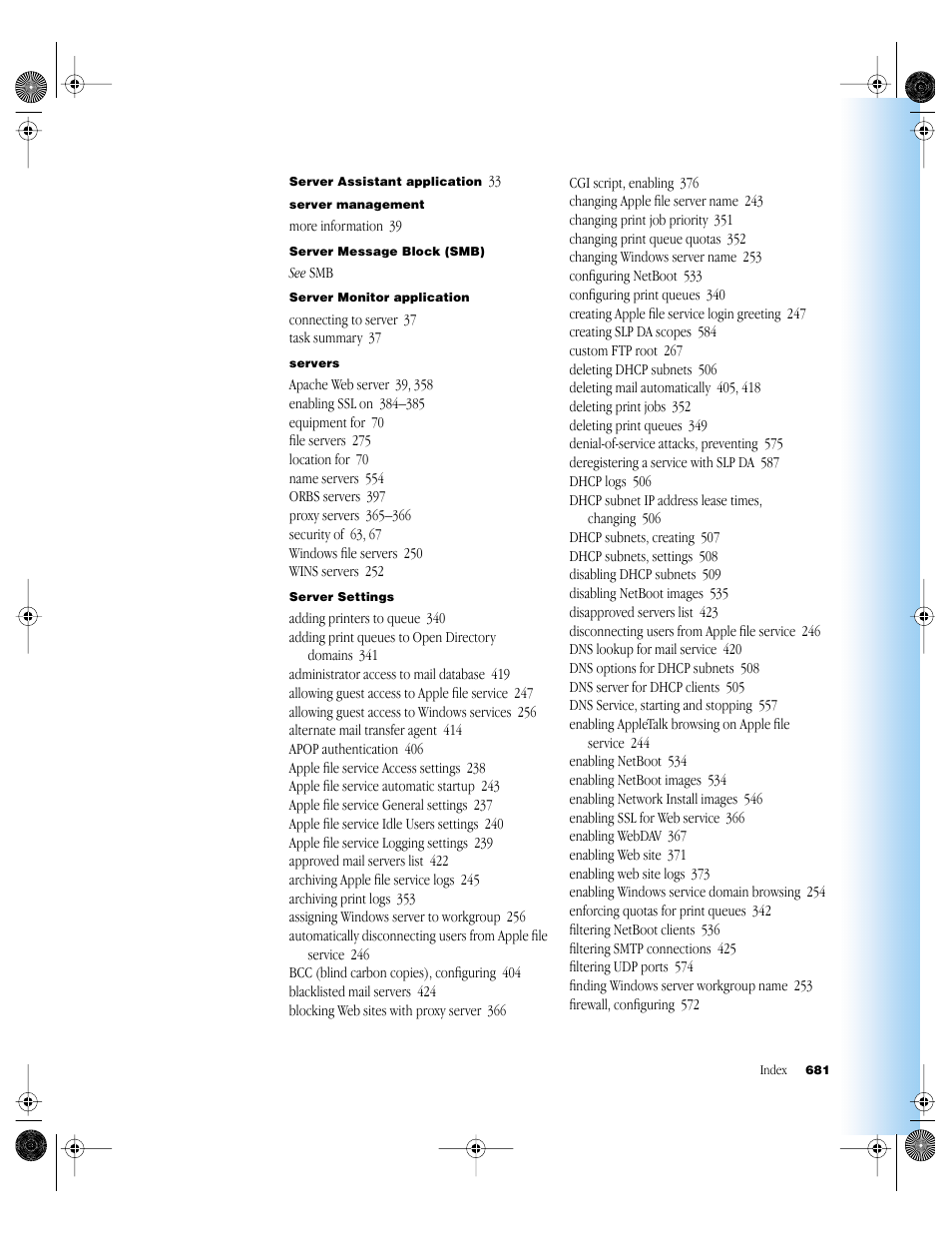 Apple Mac OS X Server (version 10.2.3 or later) User Manual | Page 681 / 690