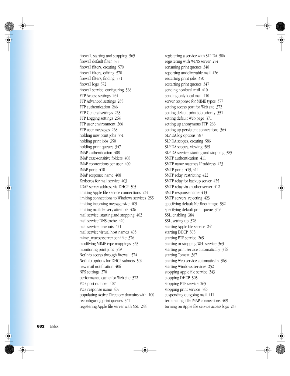 Apple Mac OS X Server (version 10.2.3 or later) User Manual | Page 682 / 690