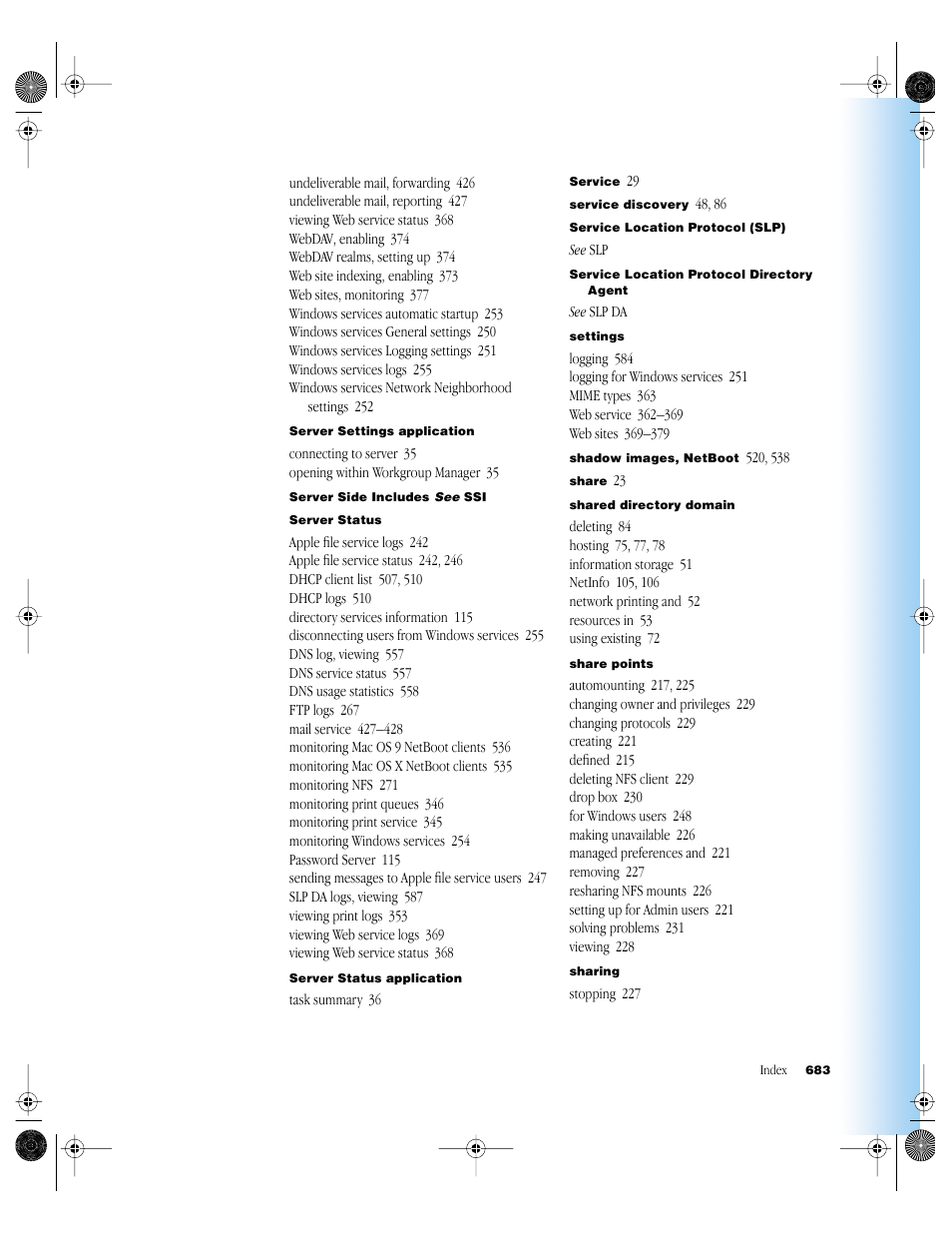 Apple Mac OS X Server (version 10.2.3 or later) User Manual | Page 683 / 690