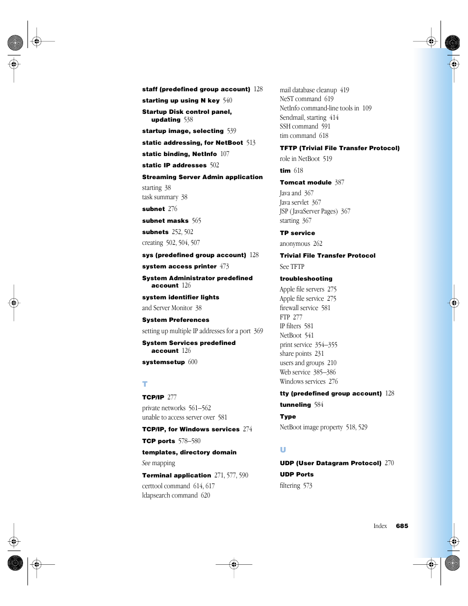 Apple Mac OS X Server (version 10.2.3 or later) User Manual | Page 685 / 690