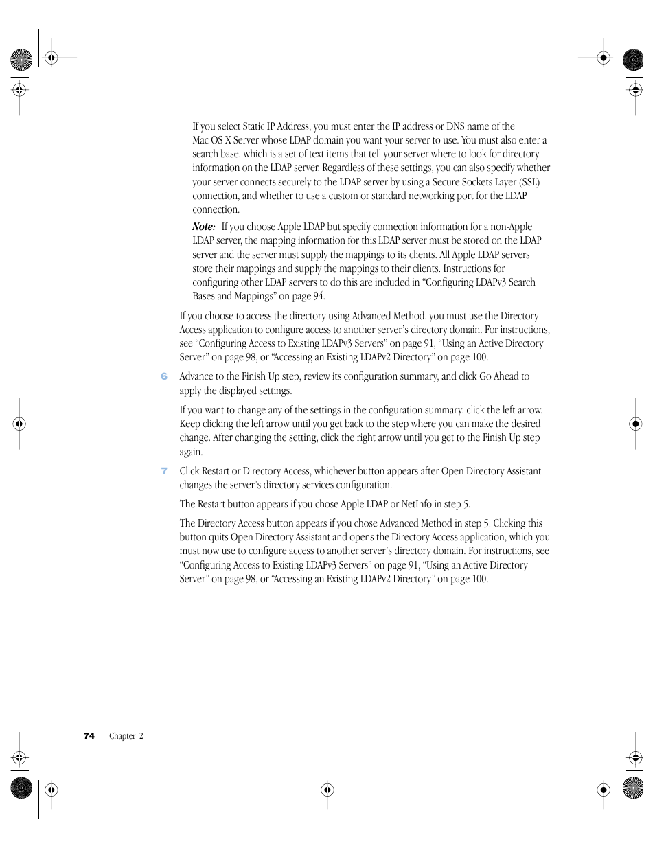 Apple Mac OS X Server (version 10.2.3 or later) User Manual | Page 74 / 690