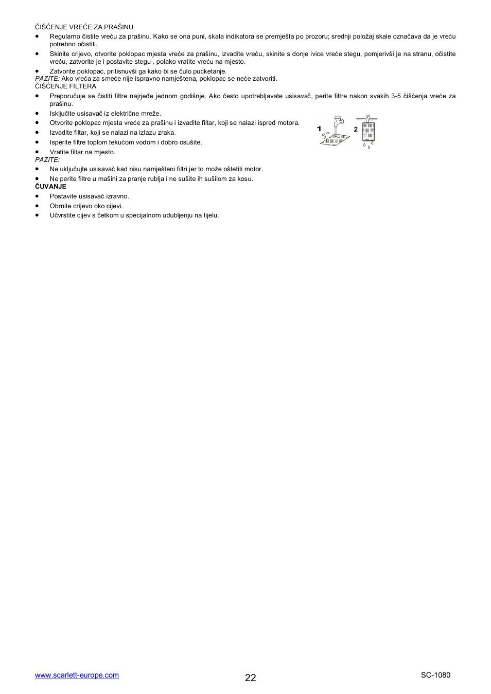 Scarlett SC-1080 User Manual | Page 22 / 22