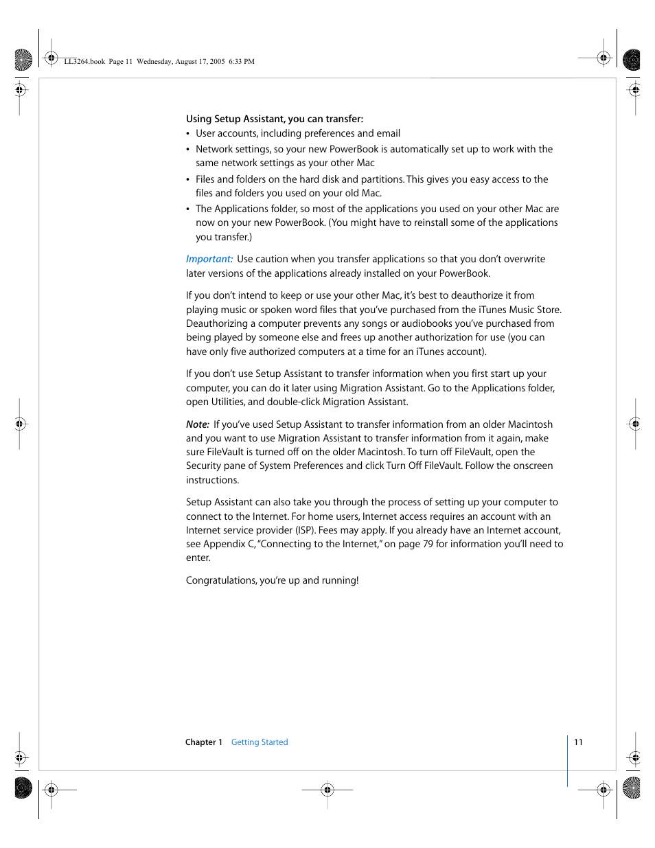 Apple PowerBook G4 (17-inch, Double Layer Super Drive) User Manual | Page 11 / 112