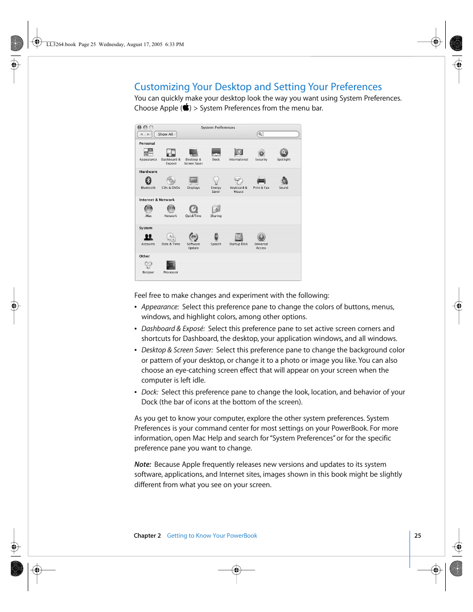Apple PowerBook G4 (17-inch, Double Layer Super Drive) User Manual | Page 25 / 112