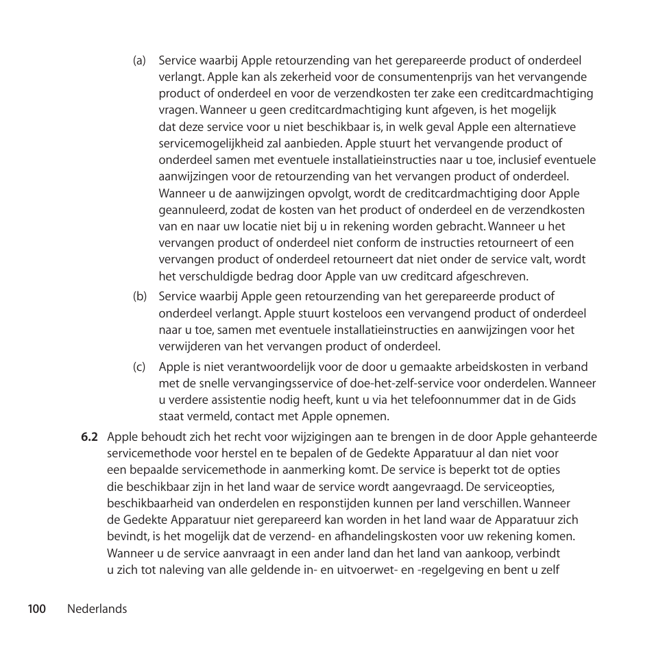 Apple AppleCare Protection Plan for iPod User Manual | Page 100 / 112