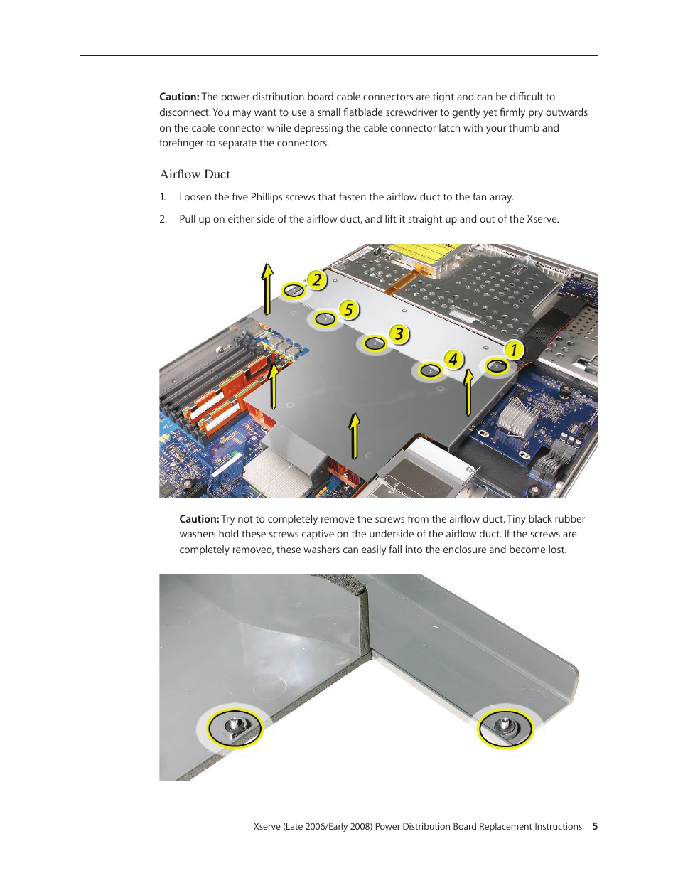 Apple Xserve (Early 2008) DIY Procedure for Power Distribution Board User Manual | Page 5 / 14