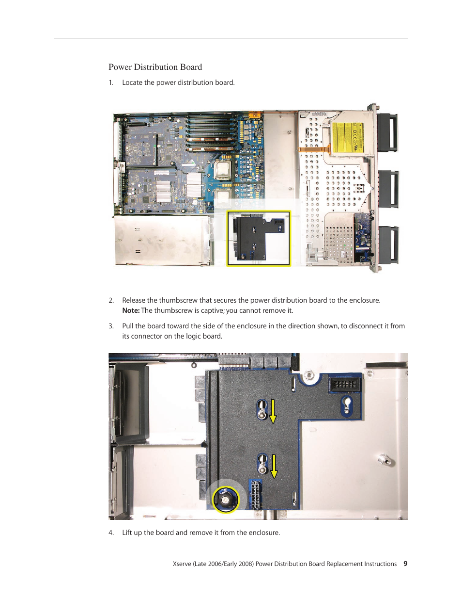 Apple Xserve (Early 2008) DIY Procedure for Power Distribution Board User Manual | Page 9 / 14