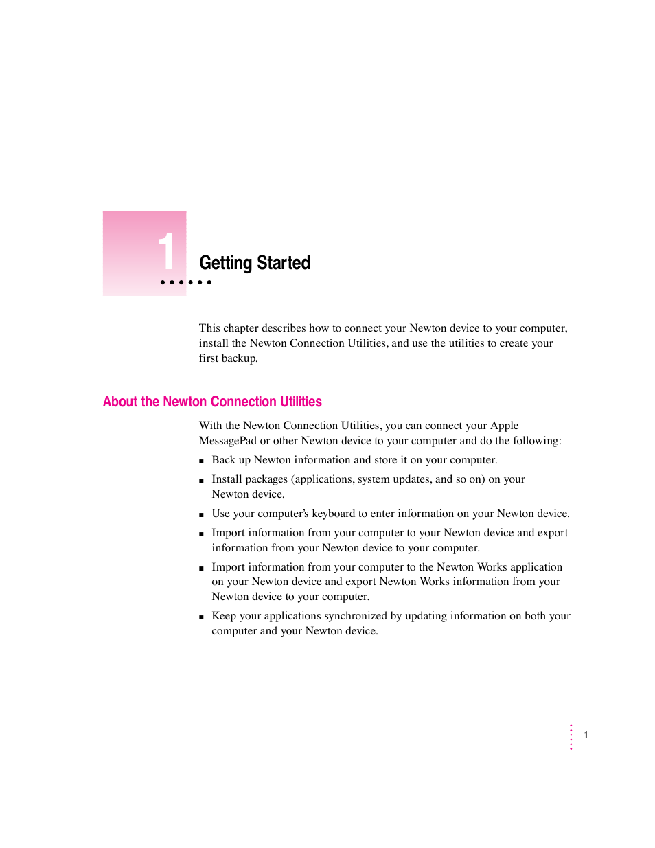Apple Newton Connection Utilities (for Macintosh) User Manual | 117 pages