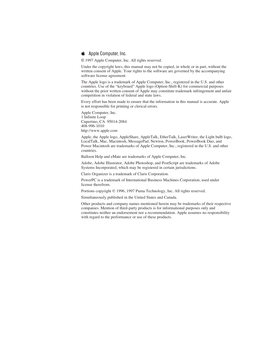 Apple Newton Connection Utilities (for Macintosh) User Manual | Page 111 / 117