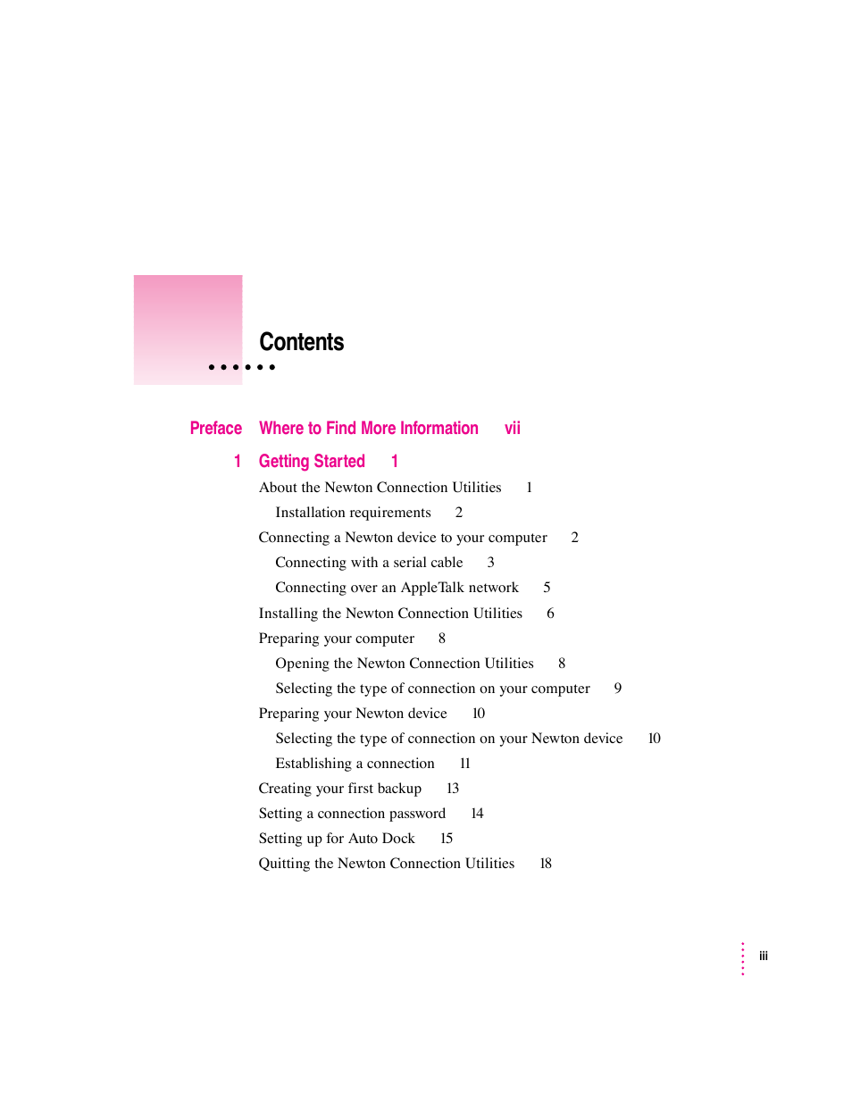 Apple Newton Connection Utilities (for Macintosh) User Manual | Page 112 / 117