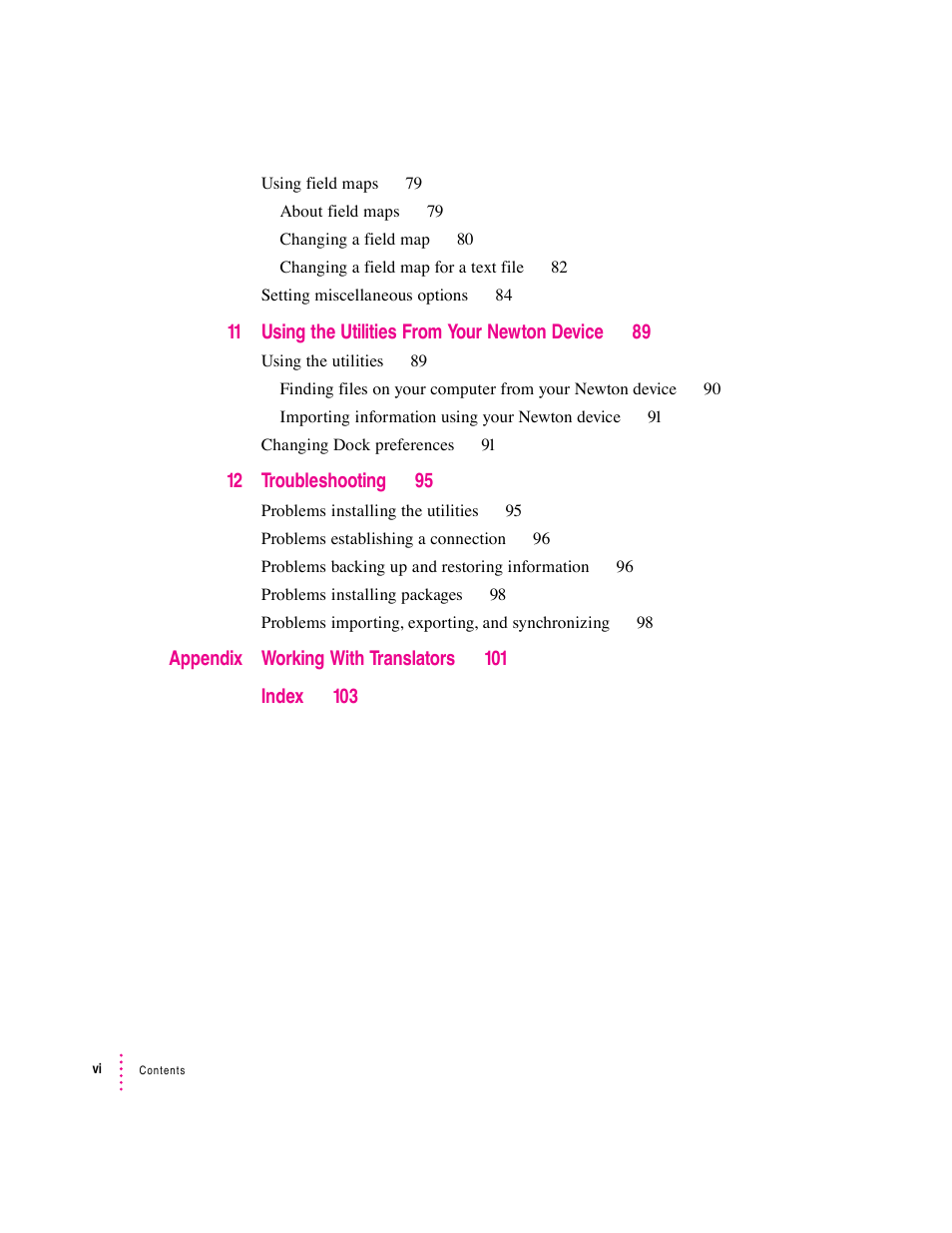 Apple Newton Connection Utilities (for Macintosh) User Manual | Page 115 / 117
