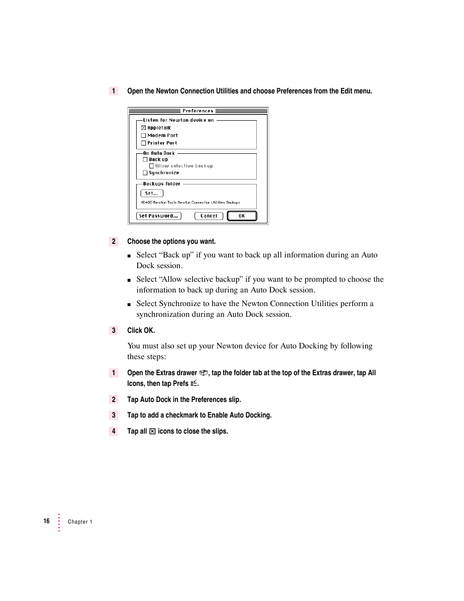 Apple Newton Connection Utilities (for Macintosh) User Manual | Page 16 / 117