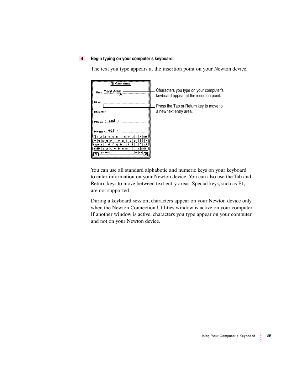 Apple Newton Connection Utilities (for Macintosh) User Manual | Page 39 / 117