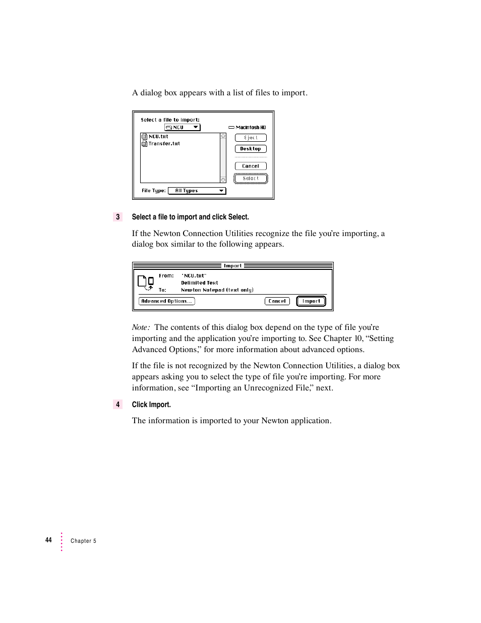 Apple Newton Connection Utilities (for Macintosh) User Manual | Page 44 / 117