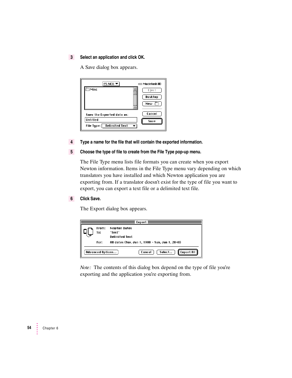 Apple Newton Connection Utilities (for Macintosh) User Manual | Page 54 / 117