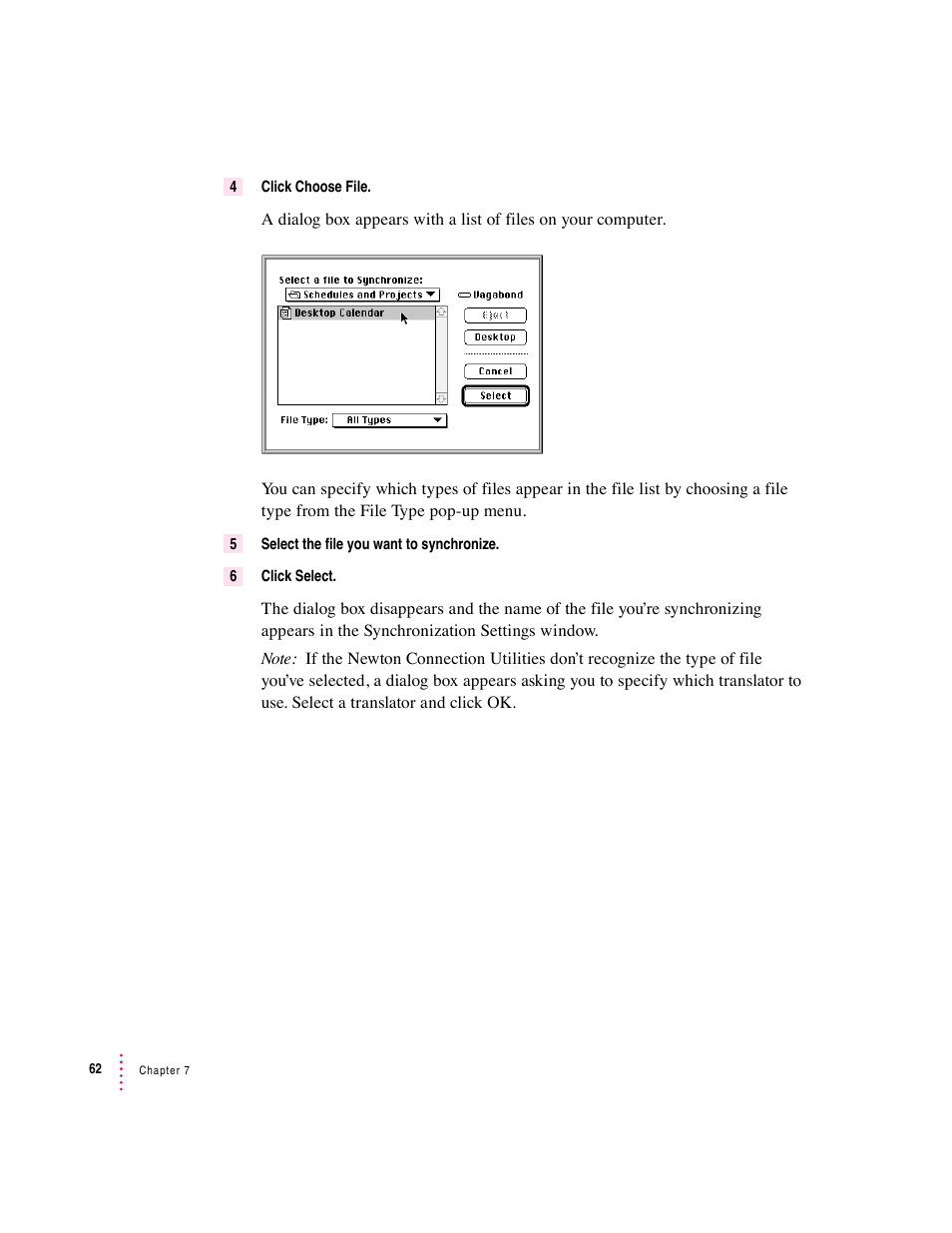 Apple Newton Connection Utilities (for Macintosh) User Manual | Page 62 / 117
