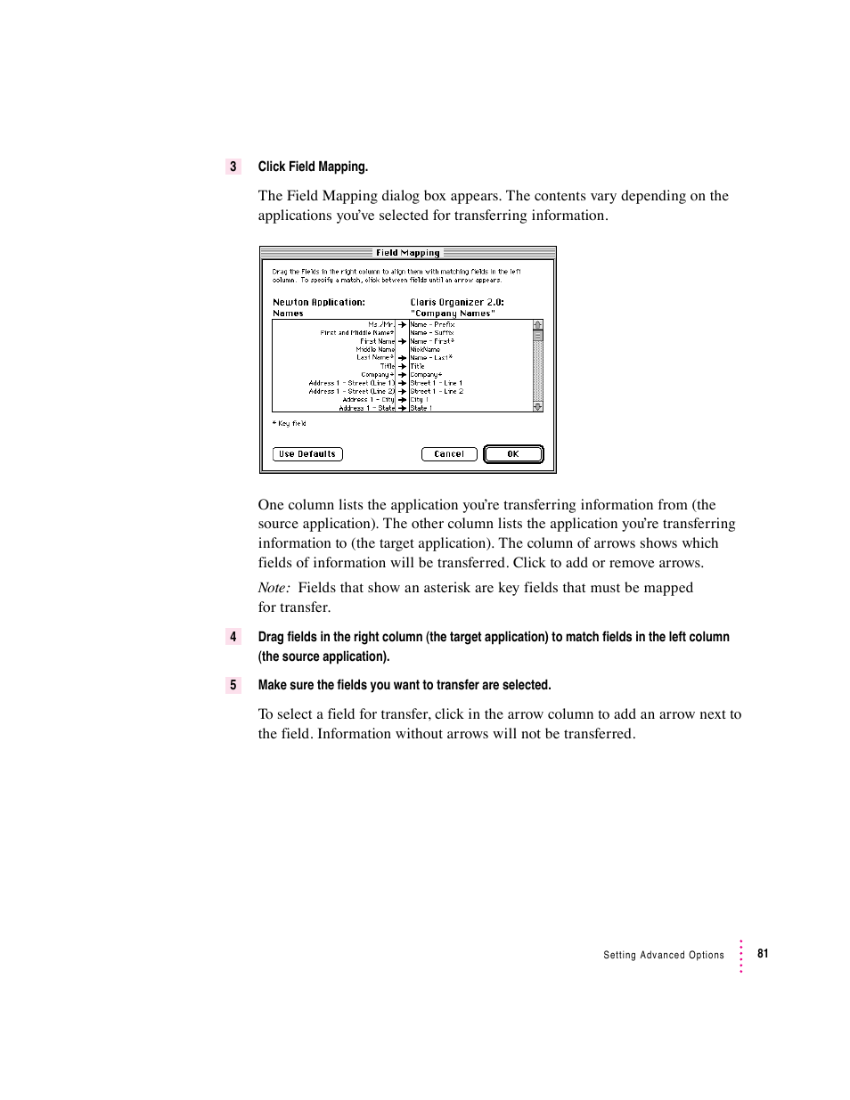 Apple Newton Connection Utilities (for Macintosh) User Manual | Page 81 / 117